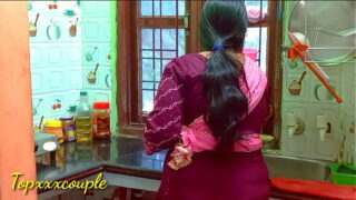 Tamil NRI Bhbahi Tastes Big Black Dick In Her Pussy In Kitchen Video