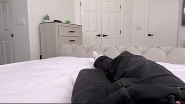 Blonde Stepsister Caught Relaxing At Home Video