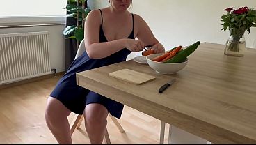 Food Play with a Carrot and Self Stimulation Video