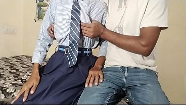 I Invited an Schoolgirl Indian Over to My Place to Study Sucked on Her Tits and Then Fucked Her Video